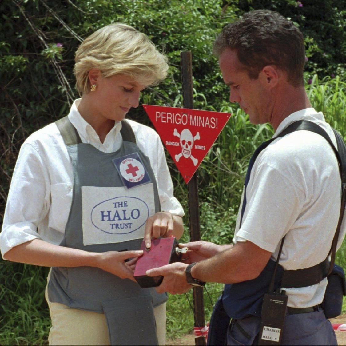 Prince Harry is in Angola to raise awareness for land mine clearing, repeating Diana's 1997 trip